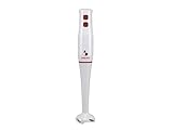 BEPER P102FRU003 Frullatore a immersione, Hand blender, ABS,400W, Lame in acciaio inossidabile, Funzione Turbo, Frullati, Zuppe, Yogurt, Salse, Alimenti Per Bambini