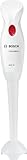 Bosch Frullatore a Immersione MSM14000, 400 W, Impugnatura Ergonomica, Facile da Usare, Piede Mixer Rimovibile e Lavabile in Lavastoviglie, Bianco, Rosso
