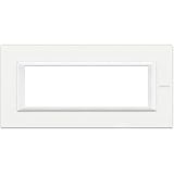 BTicino HA4806HD Axolute Placca Rettangolare, 6 Moduli, Bianco