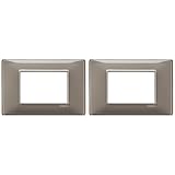 Vimar Placca 3 m, Reflex Cenere (Confezione da 2)