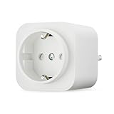Amazon Basics Presa intelligente Wi-Fi smart plug, singola per interni (presa europea), compatibile solo con Alexa, bianco, 1 pezzo