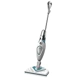 BLACK+DECKER Scopa a Vapore - 1600W - 2 Accessori - Elimina 99,9% di Batteri e Germi Senza Sostanze Chimiche - Tempo di Riscaldamento: 20 s - 350 ml, FSM1616-QS