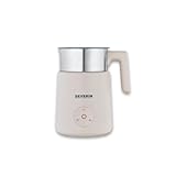 SEVERIN Montalatte Elettrico a Induzione, 400 ml, 500W, Monta a Caldo e Freddo, Funzione Cioccolata, Contenitore Inox Lavabile, 13,5l x 21H cm Beige/Inox - SM 3589