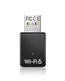 BrosTrend Mini AX900 WiFi 6 USB, Chiavetta WiFi per PC Fisso, Dual-Band 5GHz 600Mbps + 2.4GHz 286Mbps, Chiavetta Internet Adattatore Wi-Fi USB per Windows 11/10/7, USB2.0 Ricevitore Wi-Fi OFDMA