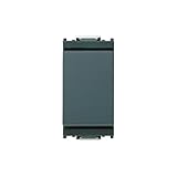 VIMAR 0R16001 Idea Interruttore 1P 16 AX 250 V, grigio. Max 200 W per lampade con ballast integrato (IEC 60669-1:2017), 1 pezzo
