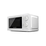 Black+Decker BXMZ700E, Forno a Microonde con Grill, 20 L, 700W di Potenza, 900W Grill, 9 Livelli di Potenza, Funzione Grill, Funzione Scongelamento, Timer 30 Minuti, Design Compatto, Luce interna