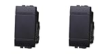 IXTRIMA Interruttore 1P 16A Unipolare Colore Nero Compatibile Con Bticino Living International/Light 2 PZ