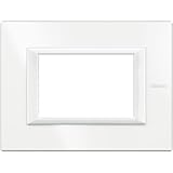 BTicino HA4803HD Axolute Placca Rettangolare, 3 Moduli, Bianco