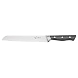 Lagostina Virtuoso, Coltello da Pane 20cm, Robusto e Resistente, Lama in Acciaio Inox, Manico Ergonomico Rivettato con Rinforzo, Elevata Affilatura, Taglio senza sforzo