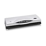 Magic Vac, Futura, Macchina Sottovuoto Alimenti Multifunzione, Ideale per Sacchetti Sottovuoto e Contenitori, con Kit Sottovuoto Alimenti, Tecnologia Brevettata, Made in Italy, Silver-Nera