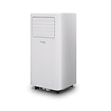 IRRADIO Belair VIGO 7, Condizionatore Portatile 7000 BTU con Pompa Calore e Deumidificatore, Tubo Scarico Aria Posteriore, Gas R290, Telecomando Wireless, Timer programmabile, Ruote, 63dB