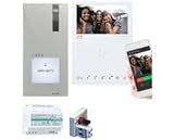 Kit videocitofono QUADRA 2 fili e monitor interno Mini vivavoce Wi-Fi. accesso remoto - COMELIT -