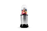 Magic Bullet Mini di nutribullet, Frullatore Elettrico, Frullatore Piccolo, Confezione Base da 3 Pezzi, Potenza 200 Watt, Grigio, MBR03