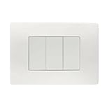 Placca in Tecnopolimero, Bianco Nea, 3 moduli Nea Flexa Urmet 11803.BN