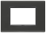 VIMAR EIKON PLACCA CLASSIC 3 MODULI REFLEX COLORE ANTRACITE 20653.42