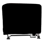 Copri affettatrice in cotone linea SIENA - Made in Italy (NERO, GRANDE cm 43x56)