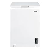 COMFEE' RCC100WH2(E) Congelatore a pozzetto, 99 Litri, Libera installazione, Silenzioso 38 dB, Sistema di raffreddamento D+, Controllo digitale, Adatto a vari scenari, Bianco