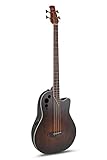 Applause Basso Elettro-Acustico Elite AEB4 Mid Cutaway 4 corde - Corpo Roundback Lyrachord Mid-Depth - Preamp AP3TP- Tavola in Abete - Vintage Varnish Satin - AEB4-7S