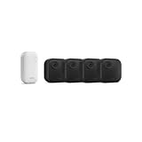 Videocamera Blink Outdoor 4 (Ultimo modello) - Videocamera di sicurezza smart HD wireless, autonomia di due anni, compatibile con Alexa - Sistema a 4 telecamere con Sync Module Core incluso - IP65