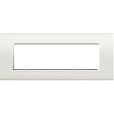 BTicino Livinglight Placca, 7 Moduli, Forma Rettangolare, Bianco