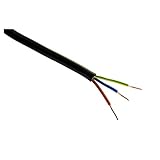 Zenitech - Cavo di Alimentazione Elettrica U-1000 R2V 3G2,5mm² - Ideale per Utilizzo Interno o Esterno - Guaina PVC Robusta - Protezione Affidabile - Nero - 5m