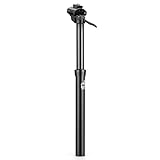 KONG MING CAR Reggisella telescopico 27,2 / 30,9 / 31,6 mm x 400 mm - escursione 125 mm - Alluminio leggero con sistema a cartuccia e morsetto a un bullone per MTB / eBike / BMX (φ30.9mm)