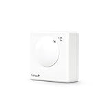 Garza Power – Termostato analogico con ruota manuale, Collegamento 3 fili, colore: bianco