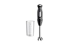 Braun MultiQuick Pro 5 MQ55001M, Frullatore a Immersione, Tec PowerBell Plus, 25 Velocità+Turbo, Sistema Easy Click Plus, Impugnatura Ergonomica, Albero in Acciaio, Bicchiere da 600ml, 1000W, Nero
