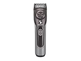 Beper 40.332 - Regolabarba ricaricabile, adatto anche per capelli, lame rimovibili in acciaio inossidabile, 20 lunghezze, ricarica con cavo USB (adattatore da parete non incluso)