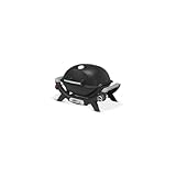 Weber Q 1100N barbecue a gas, 42 x 31 cm superficie di cottura, barbecue portatile, 1 bruciatore, griglia in ghisa smaltata a due pezzi, coperchio e corpo in alluminio pressofuso - Nero (1501925)