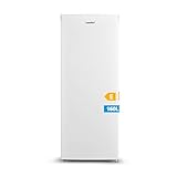 COMFEE' RCU160WH2(E) 160L Congelatore monoporta verticale e 5 Cassetti, 4 Stelle, -24° Gradi, Controllo Della Temperatura, Compressore GMCC di Alta Qualità, Cerniere Della Porta Sostituibili, Bianco