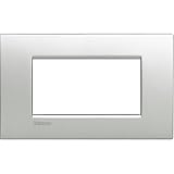 BTicino LNC4804TE Livinglight AIR Placca con 4 Moduli, Tech