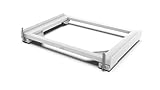 Meliconi Base Move Slim: Base Anti-Vibrazione con Ruote e Freni, per Lavatrici o Asciugatrici SLIM, 250 Kg, Bianco