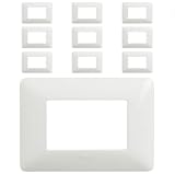 Matix Placca 3 Posti Tecnopolimero Bianco AM4803BBN Pezzi 10 Marca Bticino