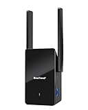 BrosTrend WiFi 6 AX1500 Ripetitore WiFi Potente per Casa, Dual Band Wi-Fi Extender, Amplificatore Segnale Range, Repeater Wi-Fi con 1 Porta Gigabit Ethernet Compatibile con Tutti i Box Internet.