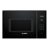 Bosch BEL554MB0 Serie 6 - Microonde da incasso / 900 W / 25 L / piatto girevole 31,5 cm / Cerniera porta sinistra / Nero / AutoPilot 8 / Funzione grill