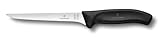 Victorinox Swiss Classic, coltello professionale per disossare, lama extra affilata, affilatura diritta, 15 cm, manico in plastica, acciaio inossidabile, nero