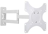 Techly 023820 Supporto a Muro per TV LED LCD 19-37'' Inclinabile 3 Snodi Bianco Bianco
