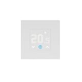 Finder Termostato da Incasso Tipo 1T.T1 Alimentazione 110…230 V AC. Modalità notte impostabile e temporizzabile. Display a LED dal design essenziale. Colore Bianco
