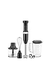 Kitchenaid 5KHBV83EBM - Frullatore a immersione, colore: nero opaco