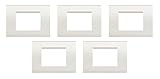 BTicino Slna4083Biff Placca Livinglight, Bianco Opaco, 5 Pezzi