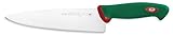 Sanelli Premana Professional Coltello Trinciante, Acciaio Inossidabile, Verde/Rosso, 21 cm