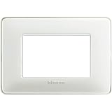 BTicino AM4803CBN Placca Matix 3 posti, Ghiaccio