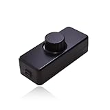 Dimmer per Luce, Dimmerabile Interruttore Dimmer Rotativo Nessun rumore, Regolatore Dimmer per 220-240V Dimmerabile All'infinito, per Lampade Dimmerabili, Lampade da Tavolo, Lampade da Terra, nero