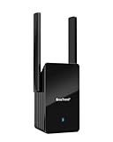 BrosTrend WiFi 6 AX3000 Ripetitore WiFi Potente per Casa Copre fino 204 ㎡, Dual Band Wi-Fi Extender con 1 Porta Gigabit Ethernet, Range Amplificatore Wi-Fi Potente Compatibile con Tutti i Box Internet