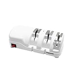 Sharpeak 198H-SPK Affilacoltelli Elettrico Professionale con 3 Fasi Versatili, Mole diamantate Monocristalline, Protezione dal Surriscaldamento, Regalo festa della mamma, Affilatura Rapida