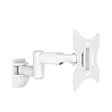 conecto supporto a parete per monitor e televisori fino a 42 pollici, girevole (+/-90°), inclinabile (+/-20°), VESA 50x50, 75x75, 100x100, 200x100, 200x200, portata massima 30,0 kg, bianco