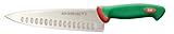 Sanelli Premana Professional Coltello Trinciate Olivato, Acciaio Inossidabile, Verde/Rosso, 21 cm