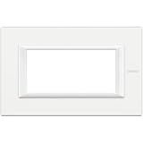 BTicino HA4804HD Axolute Placca Rettangolare, 4 Moduli, Bianco