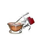 POLENTINA OVBC PAIOLO IN RAME CON MOTORE ELETTRICO DIAMETRO 26 CM 14 WATT BASE ALLUMINIO